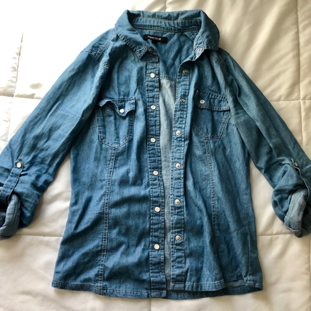Denim style blouse